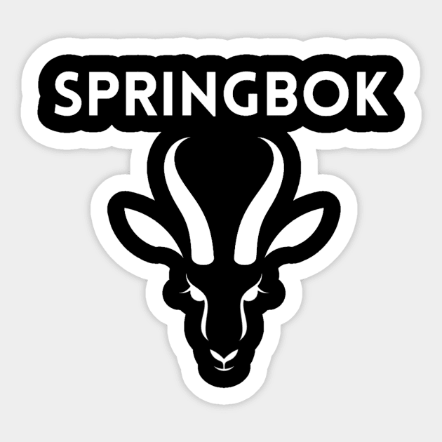 South African Springbok, Rugby supporter item Sticker by baconislove